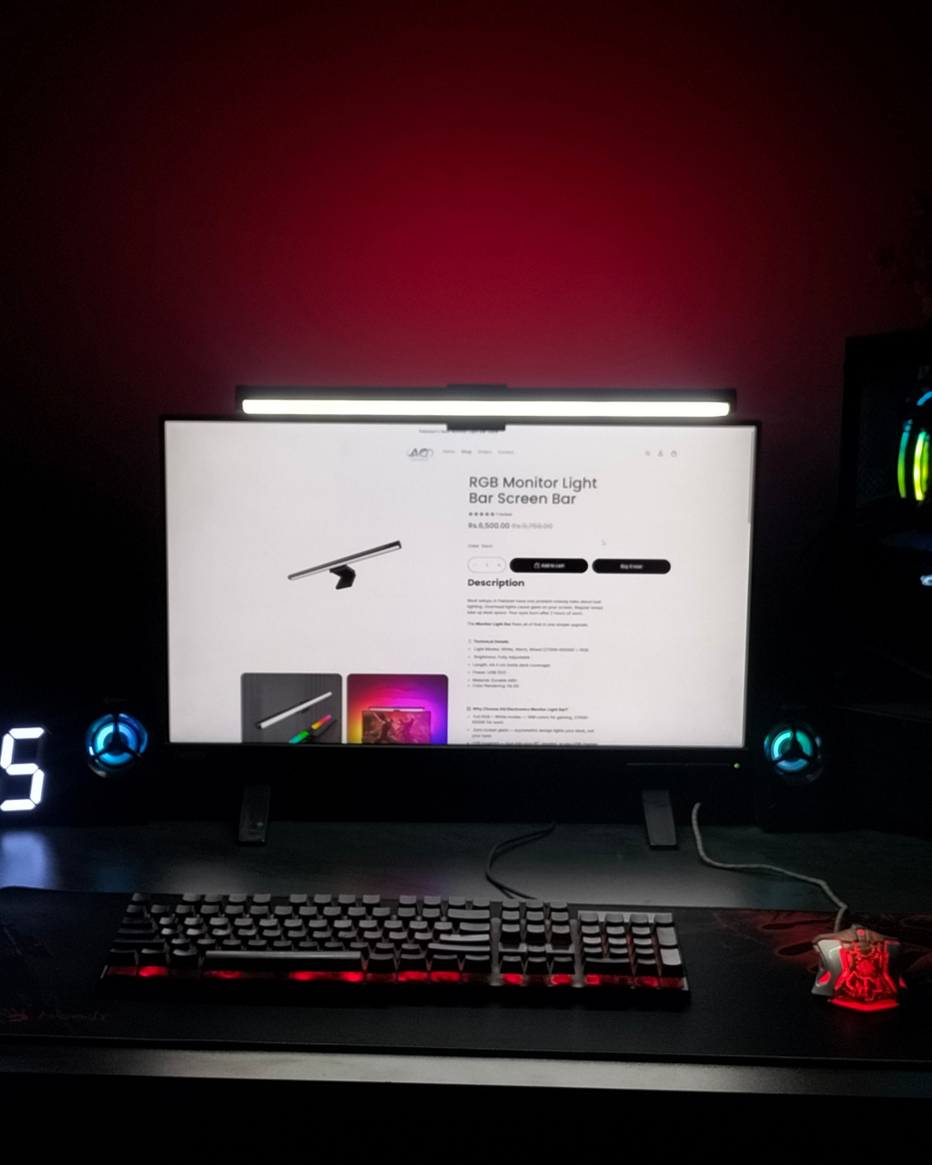 RGB Monitor Light Bar Screen Bar