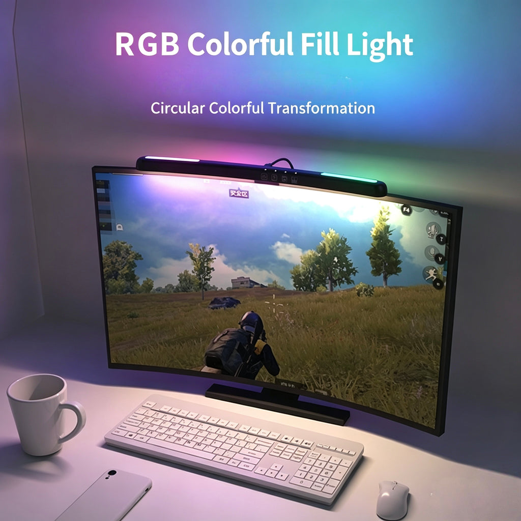 Curved Monitor Light Bar - RGB Gaming Setup Light